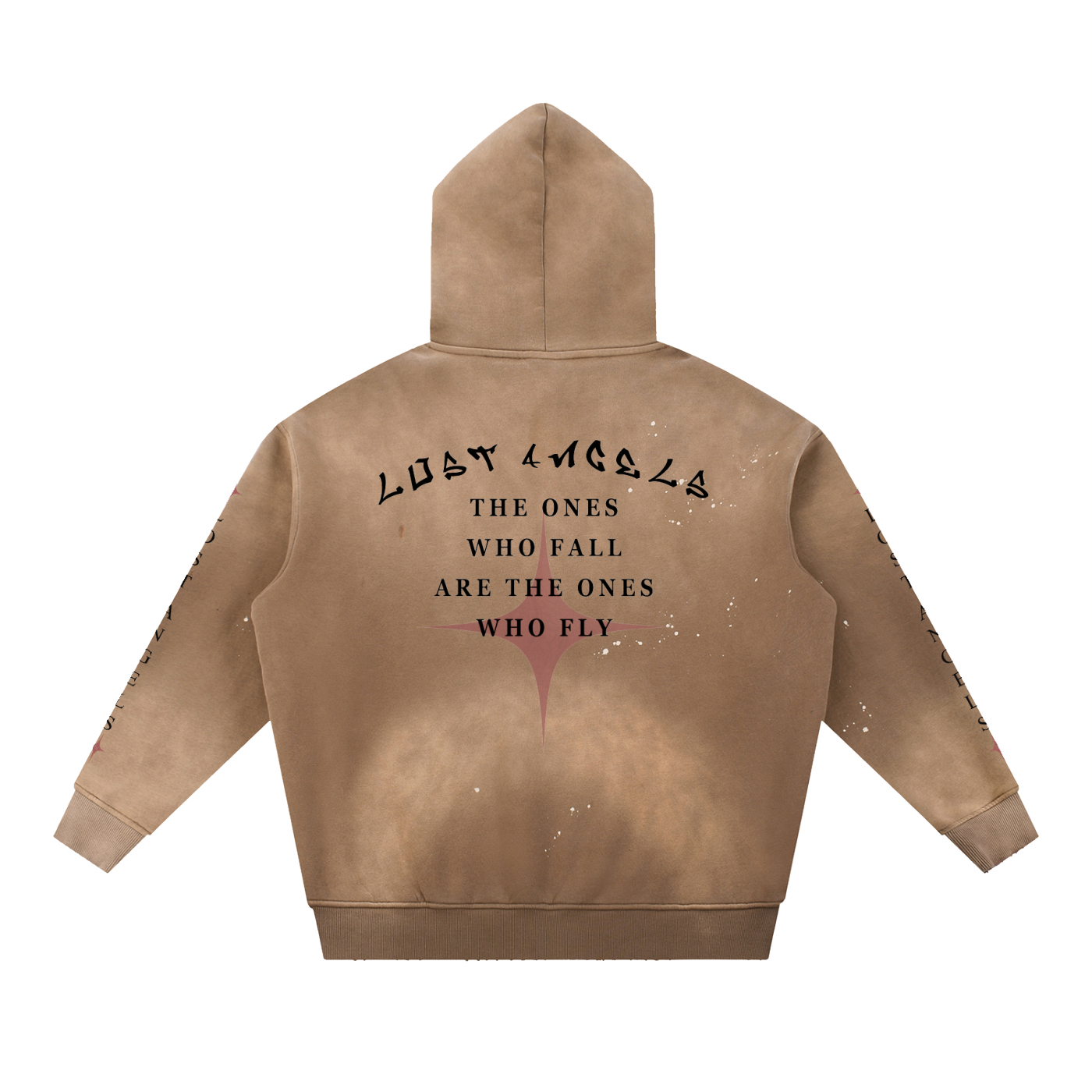 Caduta Libera Vintage Washed Frayed Hoodie