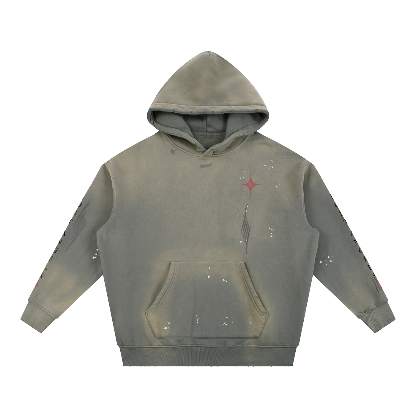 Caduta Libera Vintage Washed Frayed Hoodie