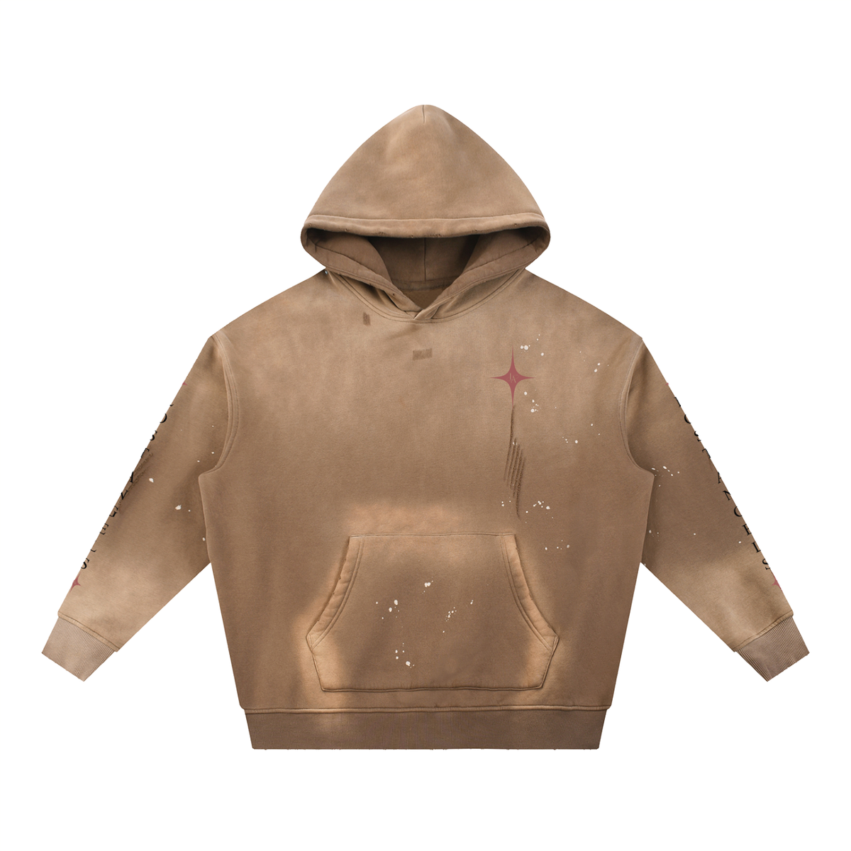 Caduta Libera Vintage Washed Frayed Hoodie