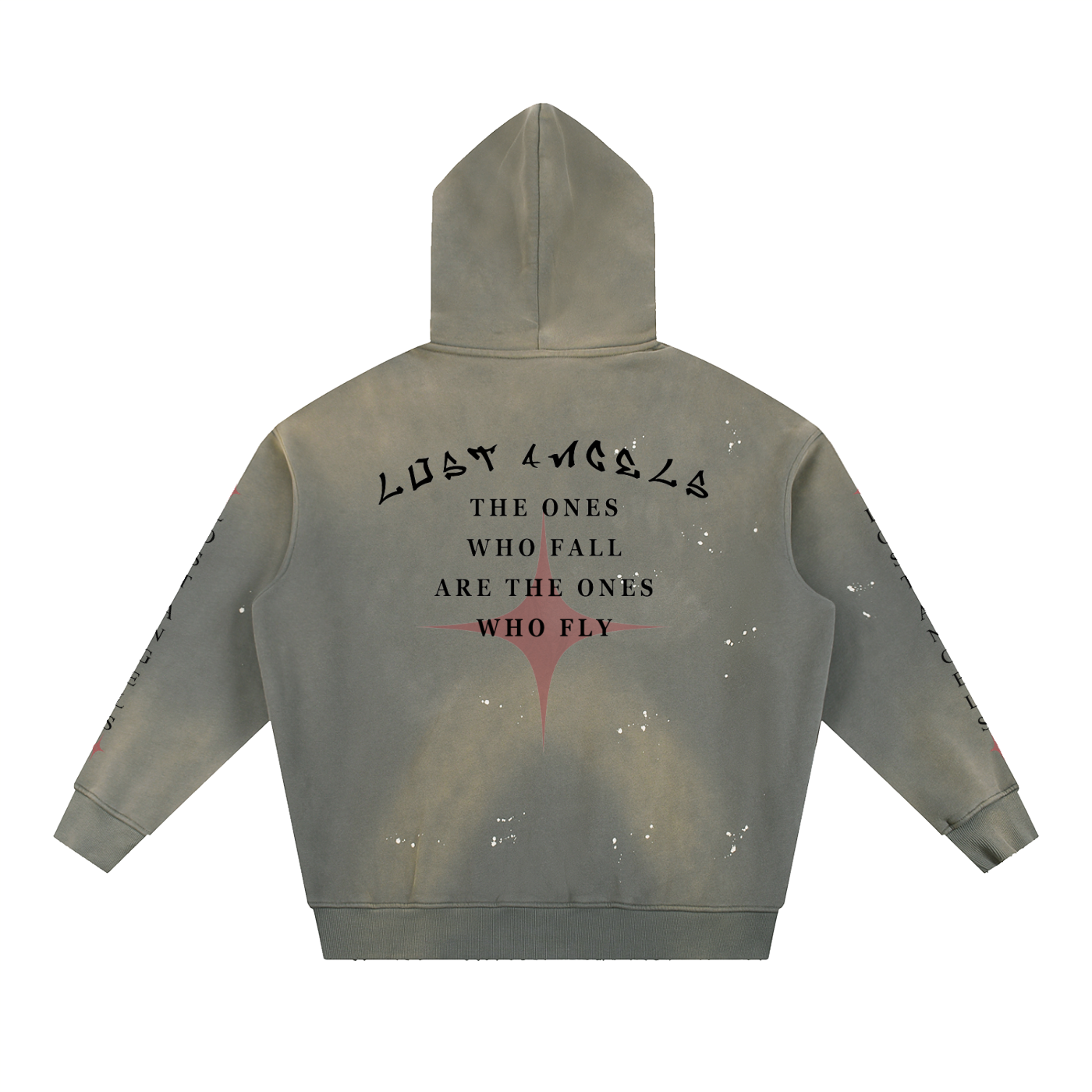 Caduta Libera Vintage Washed Frayed Hoodie