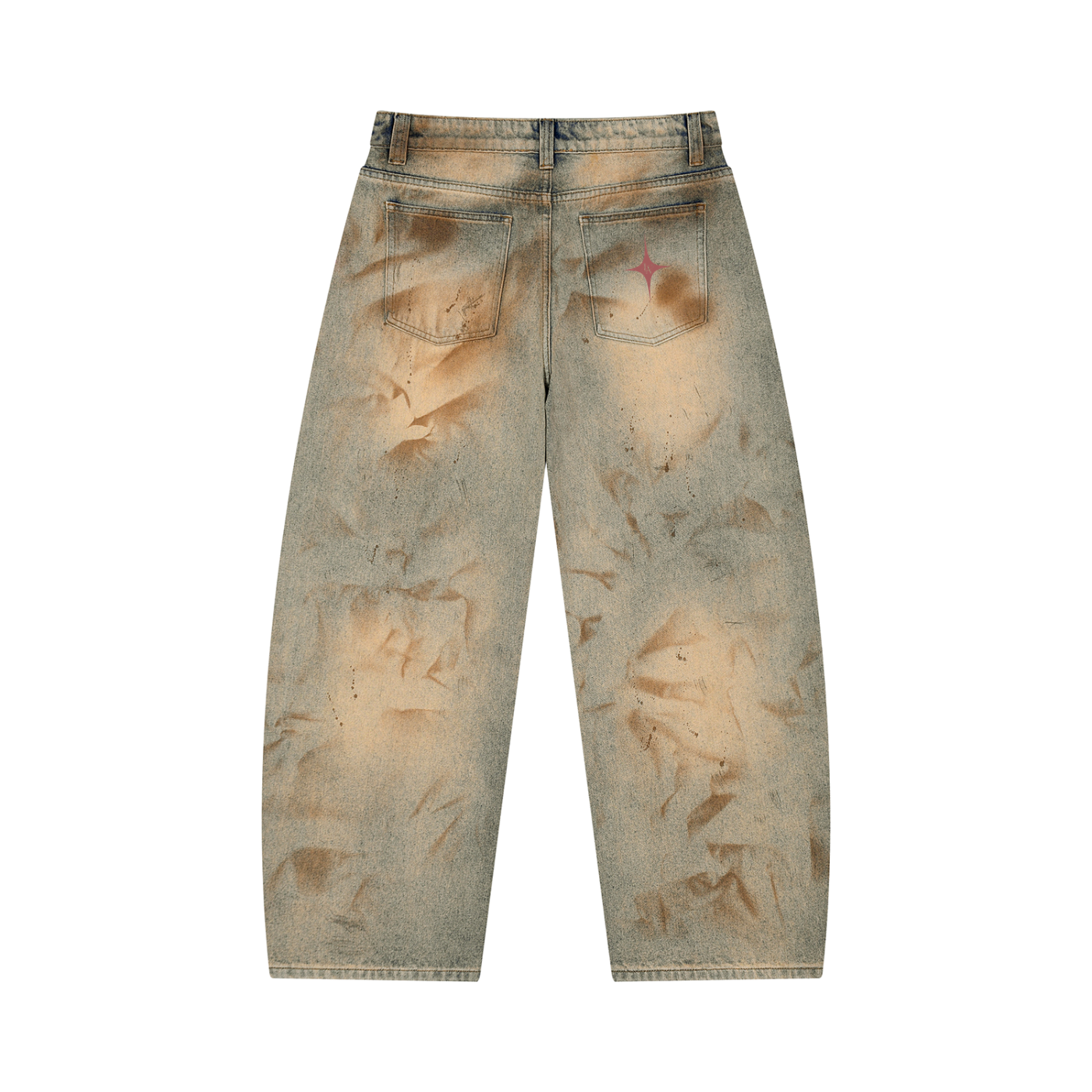 Caduta Libera Barrel Leg Jean — Washed