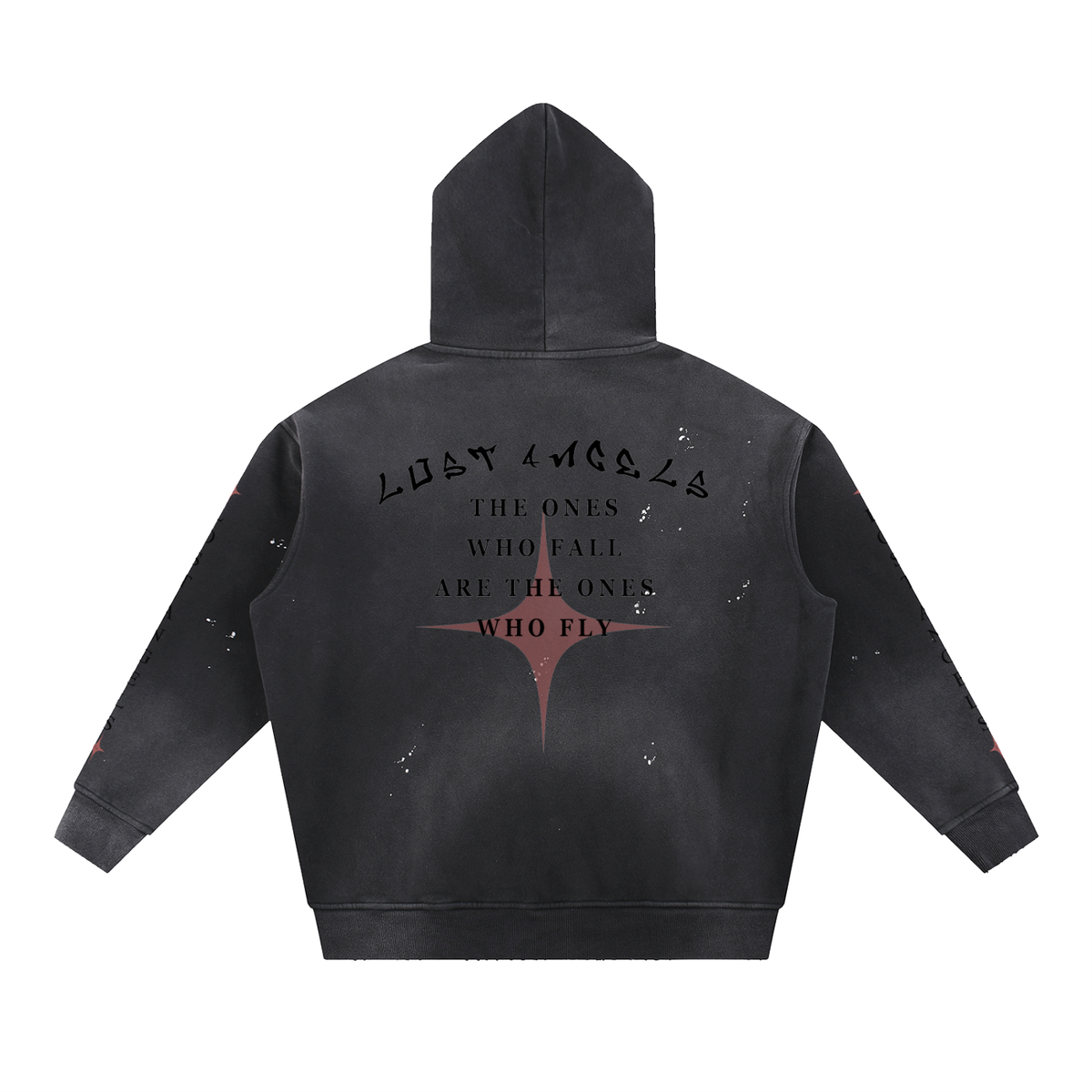 Caduta Libera Vintage Washed Frayed Hoodie